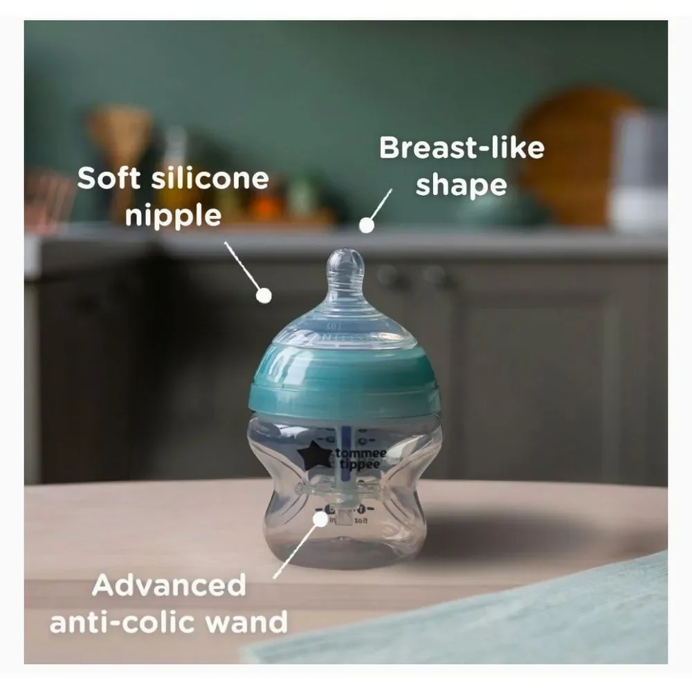 Tommee Tippee Advanced Anti-Colic Baby Bottles‎ with Breast-like Nipple 3-Pack